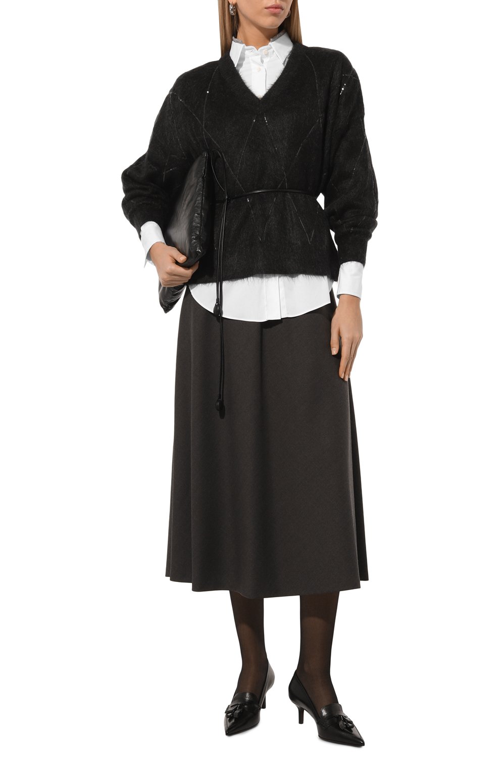 Пуловер из шерсти и кашемира BRUNELLO CUCINELLI, арт. MBP110802, фото 2