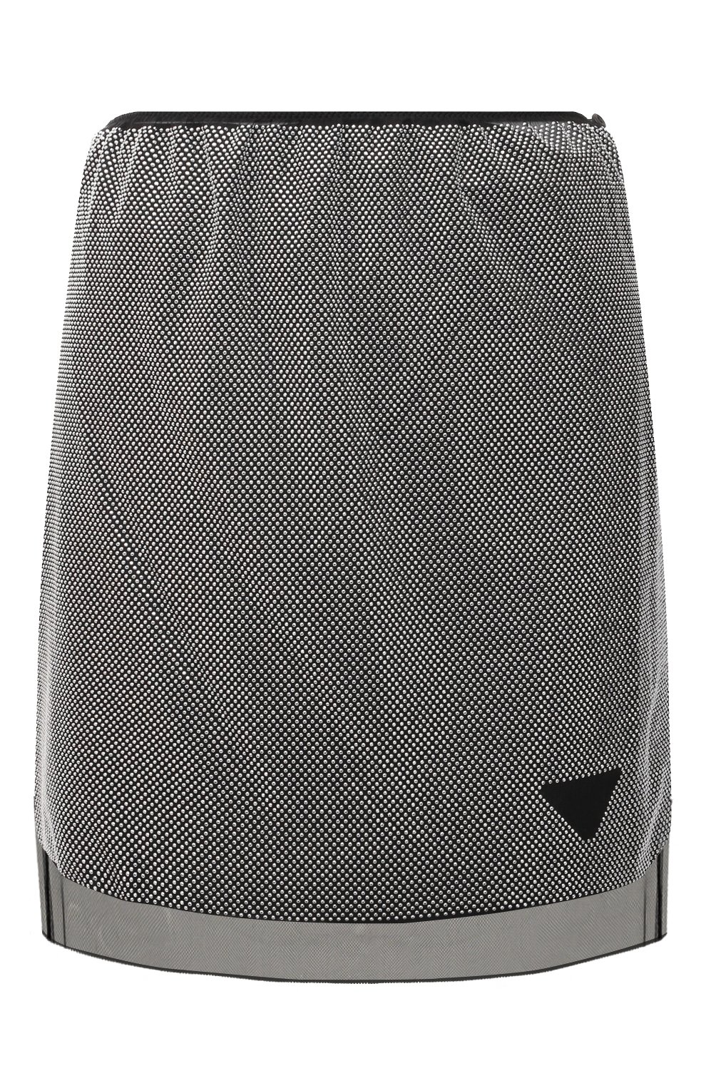 Шелковая юбка с отделкой стразами PRADA, арт. P154TR-1Z4W-F0118-221, фото 1