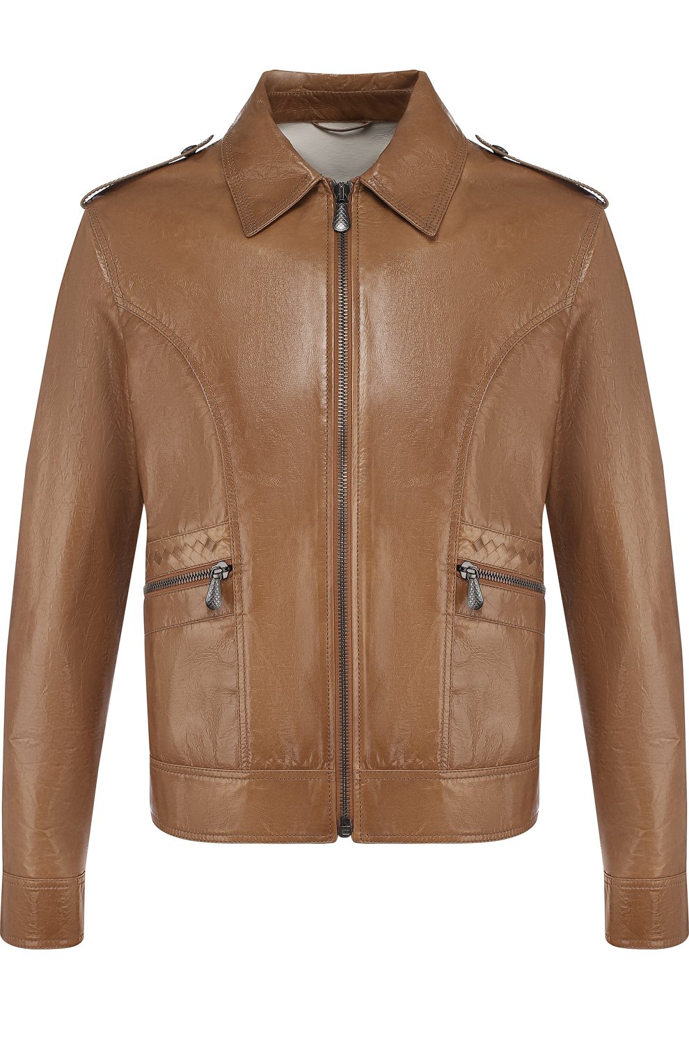 Кожаная куртка на молнии с отложным воротником BOTTEGA VENETA, арт. 513680/VEL00, фото 1