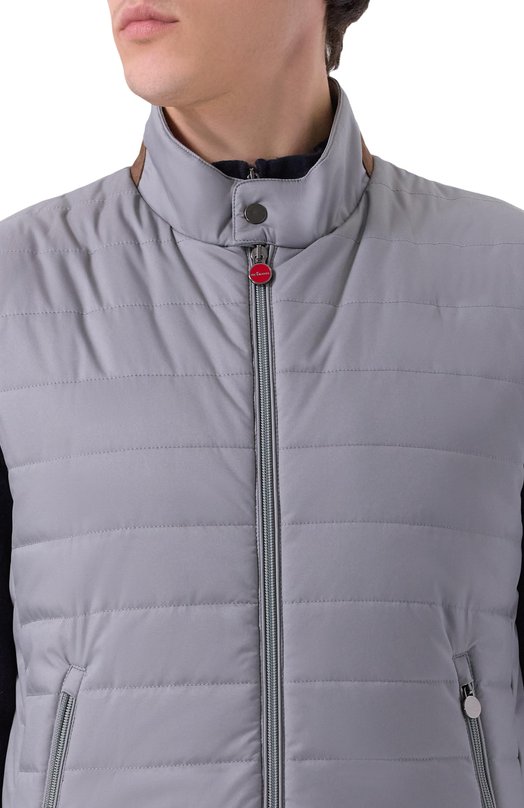 Утепленный жилет Kiton UW2195V0422H08/62-68 Серый  UW2195V0422H08/62-68 Фото 5