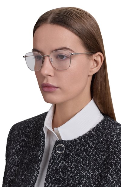 Оправа SAINT LAURENT серебряного цвета по цене 30700 руб., арт. SL 852 005, фото 3 Оправа SAINT LAURENT, арт. SL 852 005, фото 3