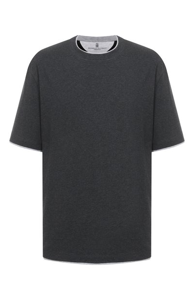 Хлопковая футболка BRUNELLO CUCINELLI, арт. M0B137427W, фото 1