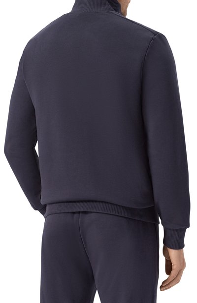 Хлопковая толстовка BOGNER темно-синего цвета по цене 44950 руб., арт. 88286643, фото 4 Хлопковая толстовка BOGNER, арт. 88286643, фото 4