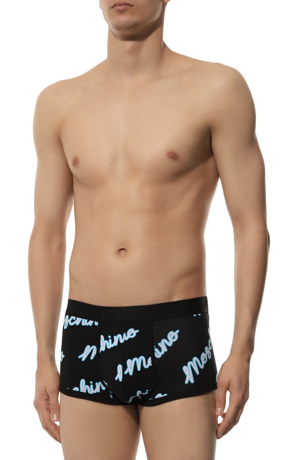 Хлопковые боксеры MOSCHINO черного цвета по цене 4565 руб., арт. A1309/4417, фото 2 Хлопковые боксеры MOSCHINO, арт. A1309/4417, фото 2