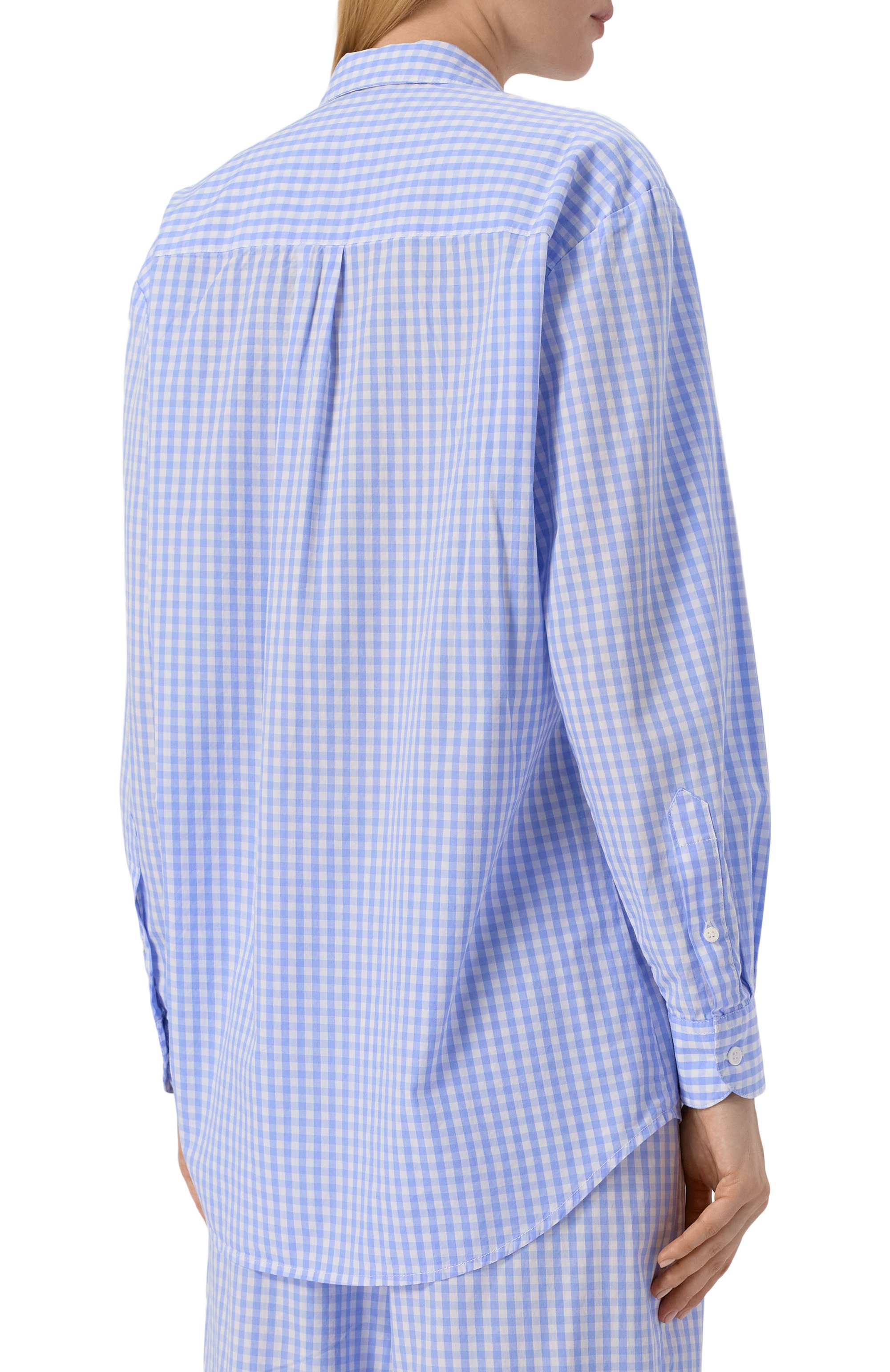 Хлопковая рубашка MC2 SAINT BARTH голубого цвета по цене 27250 руб., арт. STBW BRIGITTE/00067H, фото 4 Хлопковая рубашка MC2 SAINT BARTH, арт. STBW BRIGITTE/00067H, фото 4