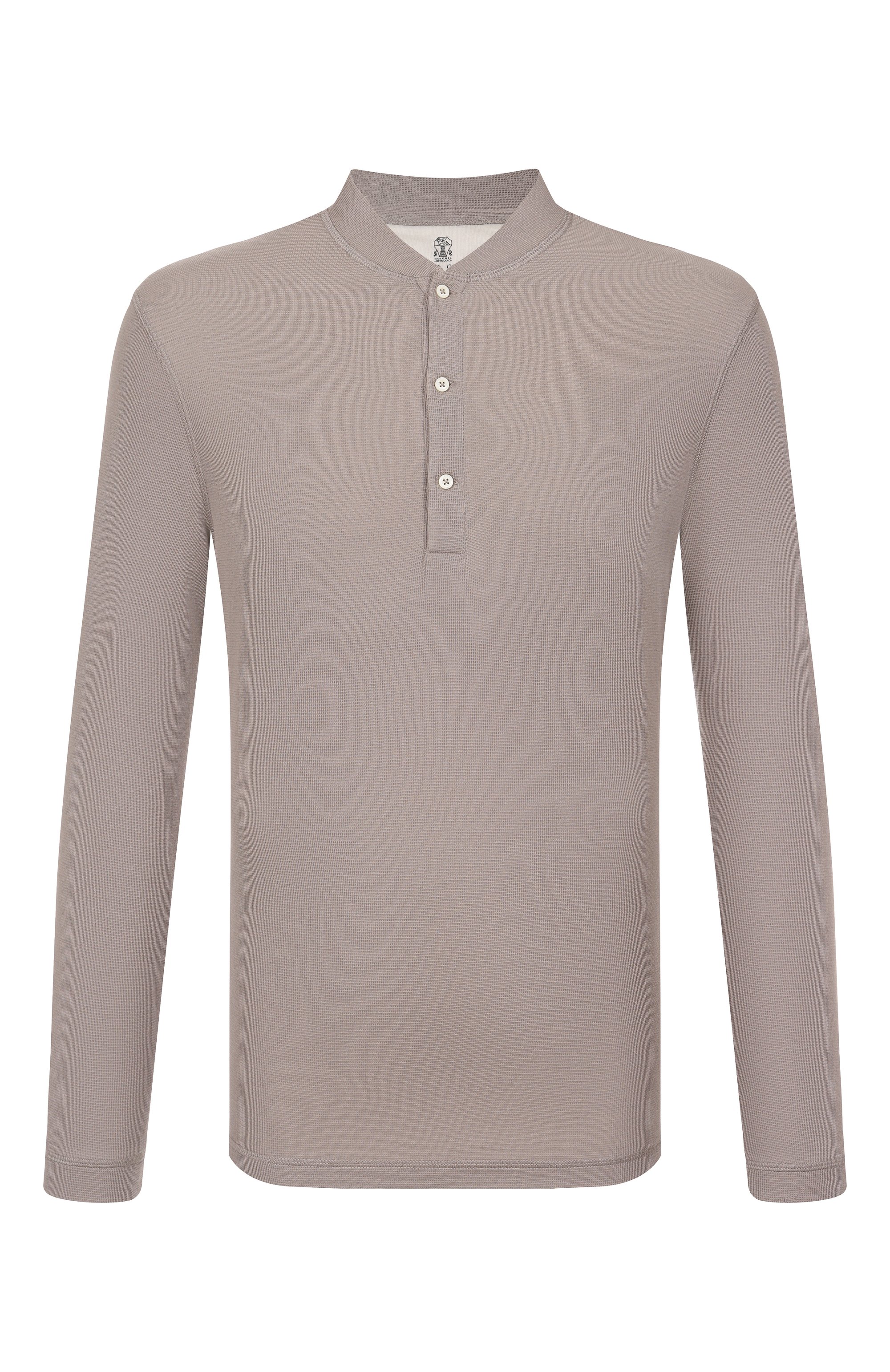 Лонгслив-хенли из хлопка и шелка BRUNELLO CUCINELLI, арт. MW8661365, фото 1