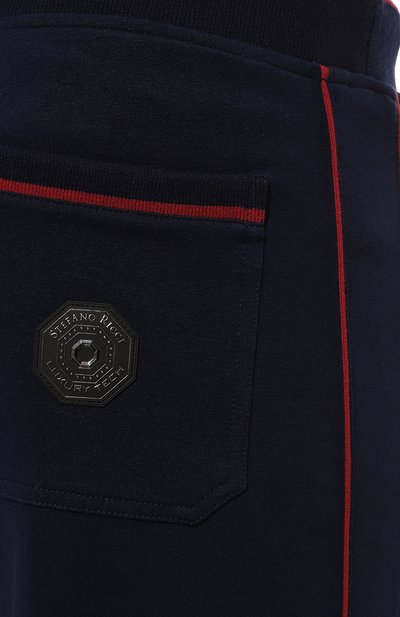 Хлопковые брюки STEFANO RICCI темно-синего цвета по цене 99500 руб., арт. K111020P3D/T23256, фото 5 Хлопковые брюки STEFANO RICCI, арт. K111020P3D/T23256, фото 5