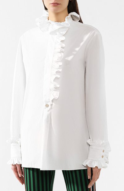 Хлопковая блузка GUCCI, арт. 544893/ZAAK7, фото 3
