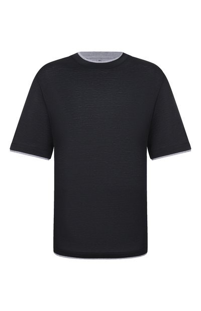 Мужская футболка из шелка и хлопка BRUNELLO CUCINELLI, арт. MD8217427W