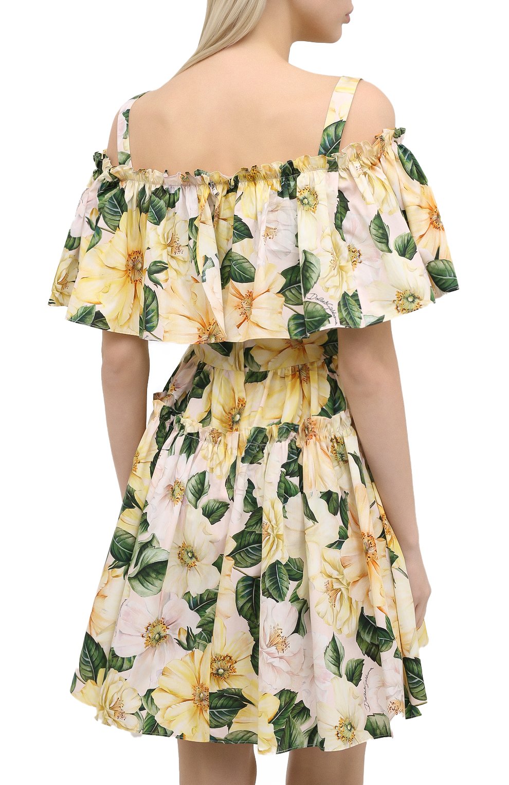 Хлопковое платье DOLCE & GABBANA, арт. F63X7T/HS5IA, фото 4