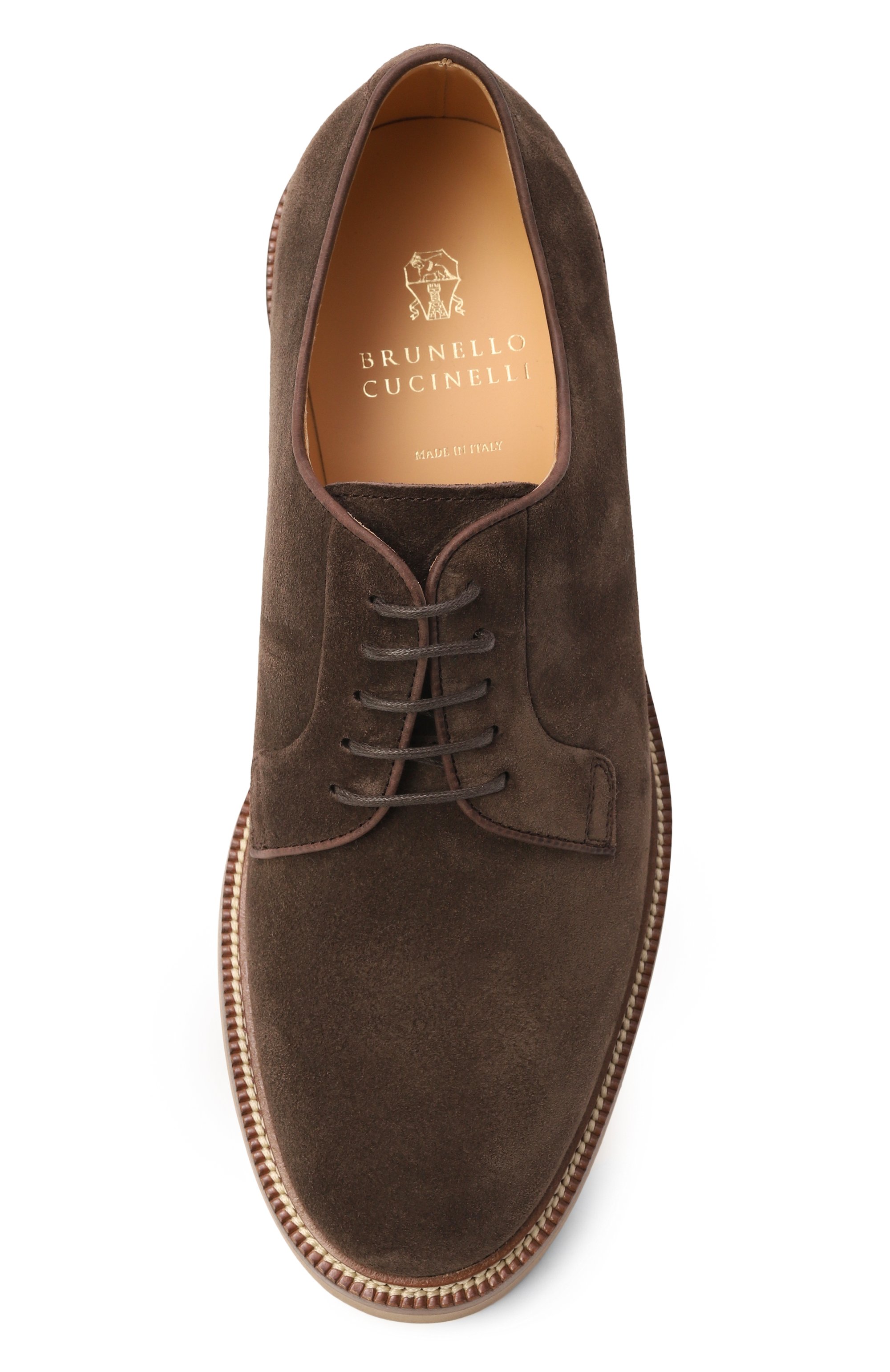 Замшевые дерби BRUNELLO CUCINELLI, арт. MZUPEAT708, фото 6