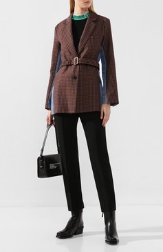 Женские кожаные ботинки PROENZA SCHOULER черного цвета, арт. PS33026A/10135 | Фото 2 (Женское Кросс-КТ: Казаки-ботинки; Подошва: Платформа; Каблук высота: Низкий; Материал внутренний: Натуральная кожа; Материал сплава: Проставлено, Проверено; Материал утеплителя: Без утеплителя; Статус проверки: Проверено, Проверена категория; Драгоценные камни: Проставлено)