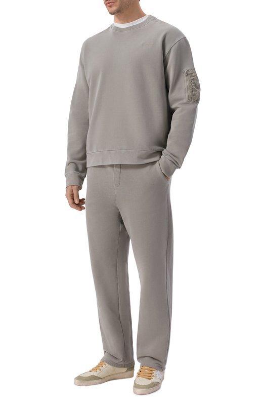 Хлопковый свитшот Premiata PA1054MD Хаки  PA1054MD Фото 2