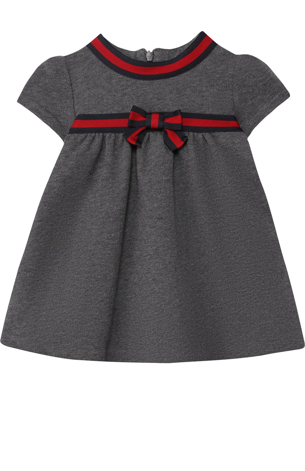 Хлопковое платье с контрастной отделкой и бантом GUCCI, арт. 478384/X9A79, фото 1