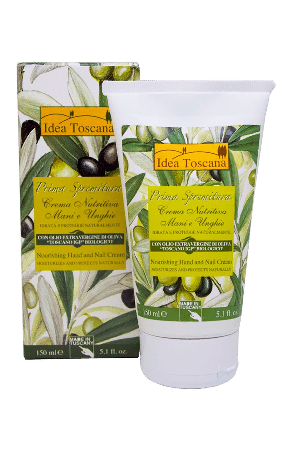 Питательный крем для рук и ногтей prima spremitura (150ml) IDEA TOSCANA бесцветного цвета по цене 1870 руб., арт. 30100, фото 1 Питательный крем для рук и ногтей prima spremitura (150ml) IDEA TOSCANA, арт. 30100, фото 1