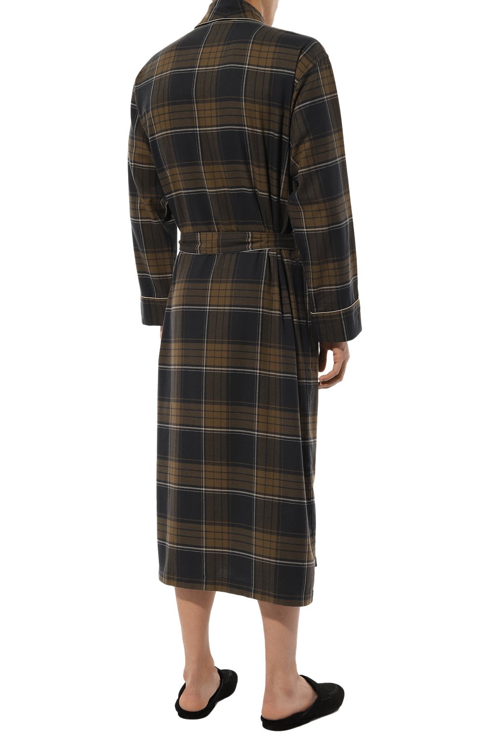 Халат из хлопка и шерсти ZIMMERLI, арт. 4600-75143, фото 4