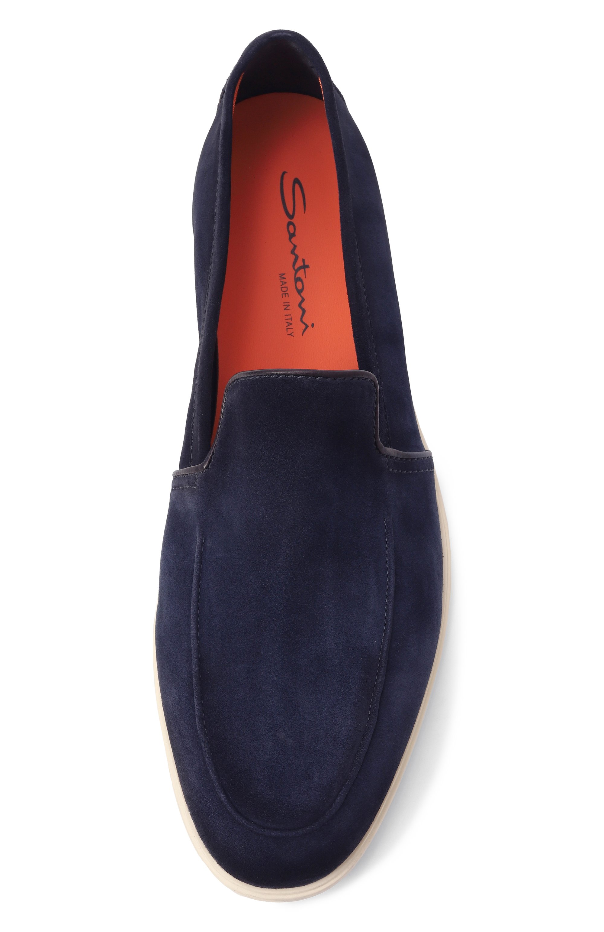 Замшевые лоферы malibu SANTONI, арт. MGAG18829TICSEAA, фото 6