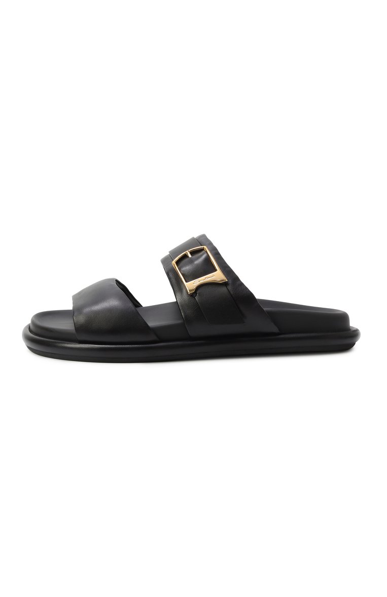 Женские кожаные шлепанцы SANTONI черного цвета, арт. WHXG71510G0MTZZF | Фото 5 (Подошва: Платформа; Материал внутренний: Натуральная кожа; Материал внешний: Натуральная кожа; Автоматизация состава: Проставлено; Автоматизация ТО: Проставлено)