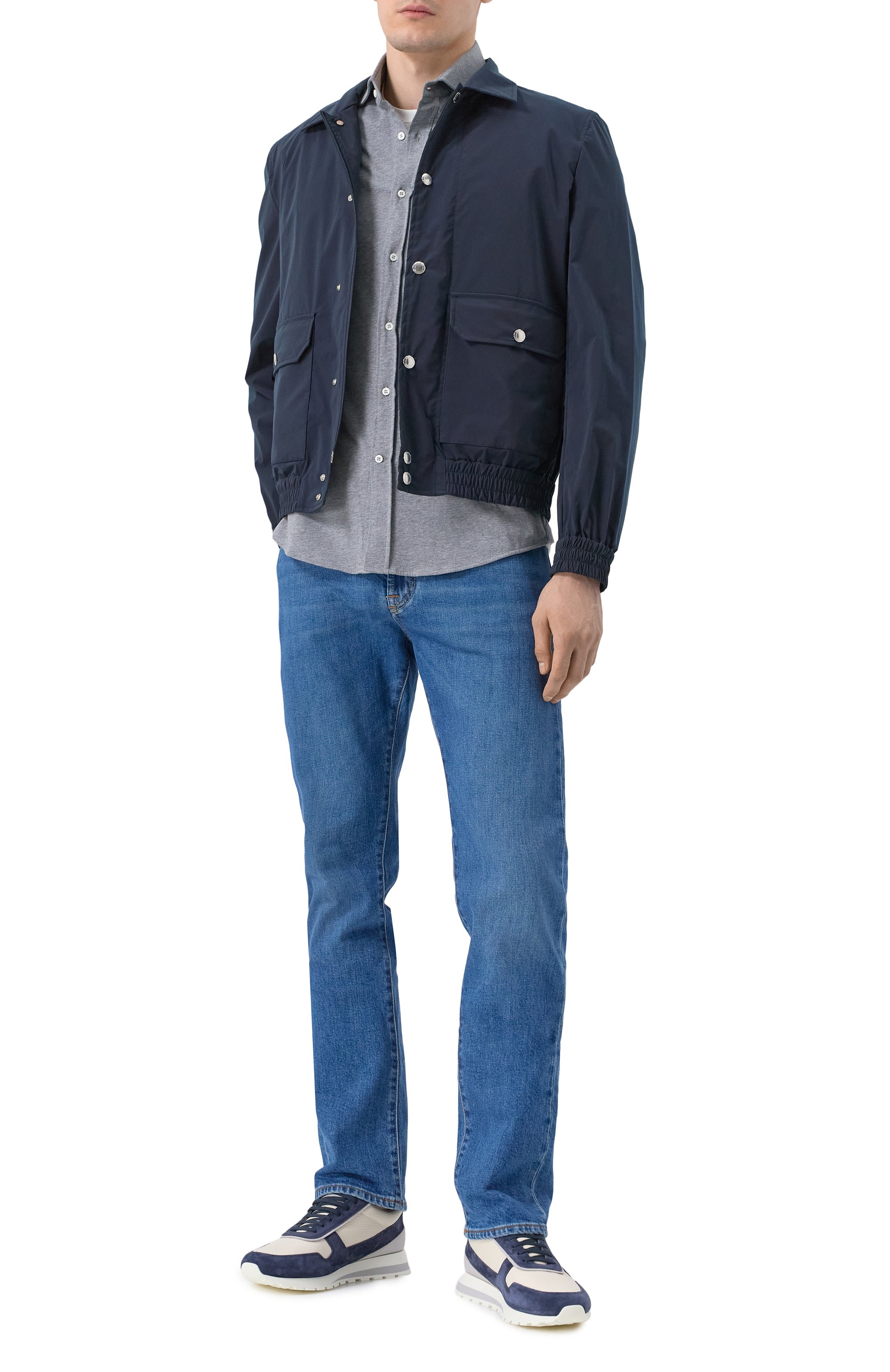 Хлопковая рубашка BRUNELLO CUCINELLI, арт. M0B136686, фото 2