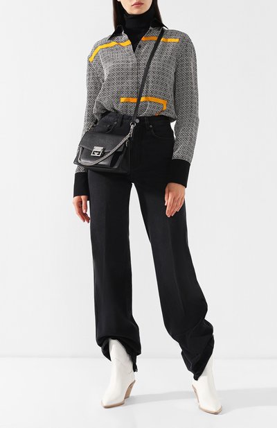 Кожаные сапоги на устойчивом каблуке FENDI, арт. 8T6785 A3SZ, фото 2