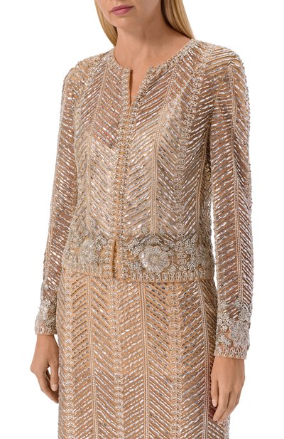 Жакет с отделкой бисером ELIE SAAB, арт. J0199NF25/BE043, фото 3