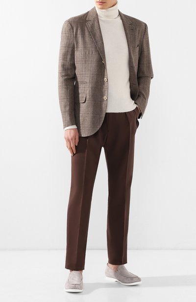 Замшевые лоферы KITON, арт. USSPLUMN00104, фото 2