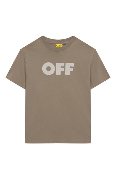 Хлопковая футболка OFF-WHITE, арт. 0BAA002S25JER003/4-12