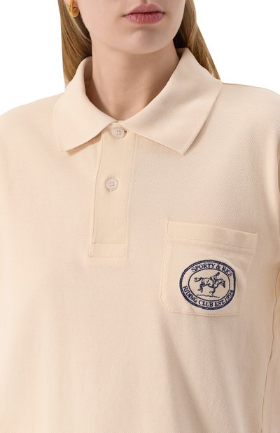 Хлопковое поло SPORTY AND RICH, арт. T0086612244CR01, фото 5