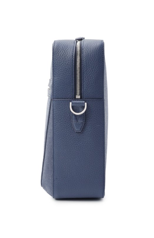 Сумка Silvio medium Rubeus Milano CR0SSB0DY MEDIUM/CALFSKIN GRAN PRIX+CANVAS NAPAC0T Синий  CR0SSB0DY MEDIUM/CALFSKIN GRAN PRIX+CANVAS NAPAC0T Фото 4
