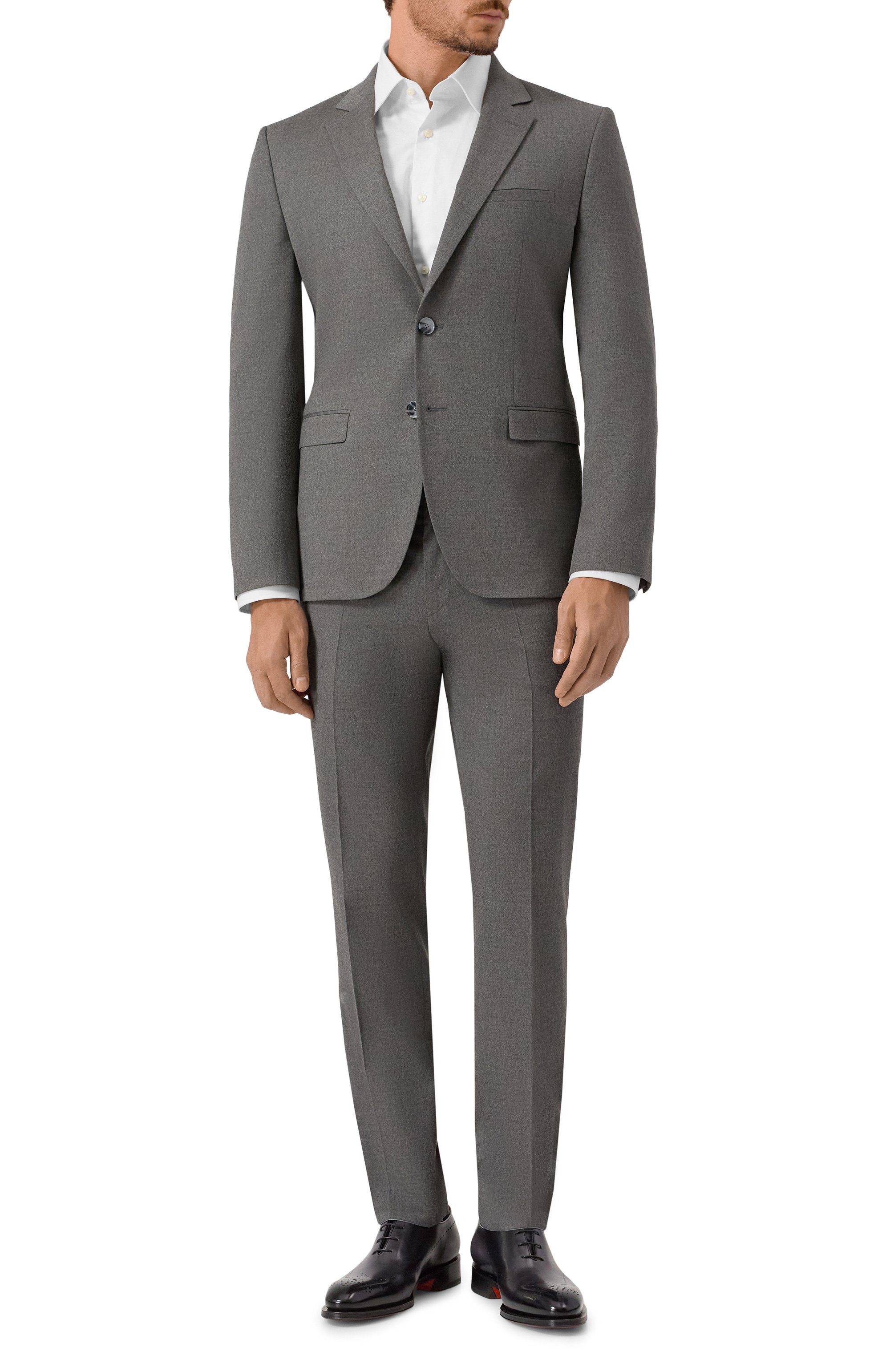 Костюм HUGO серого цвета по цене 54950 руб., арт. 50547288, фото 1 Костюм HUGO, арт. 50547288, фото 1