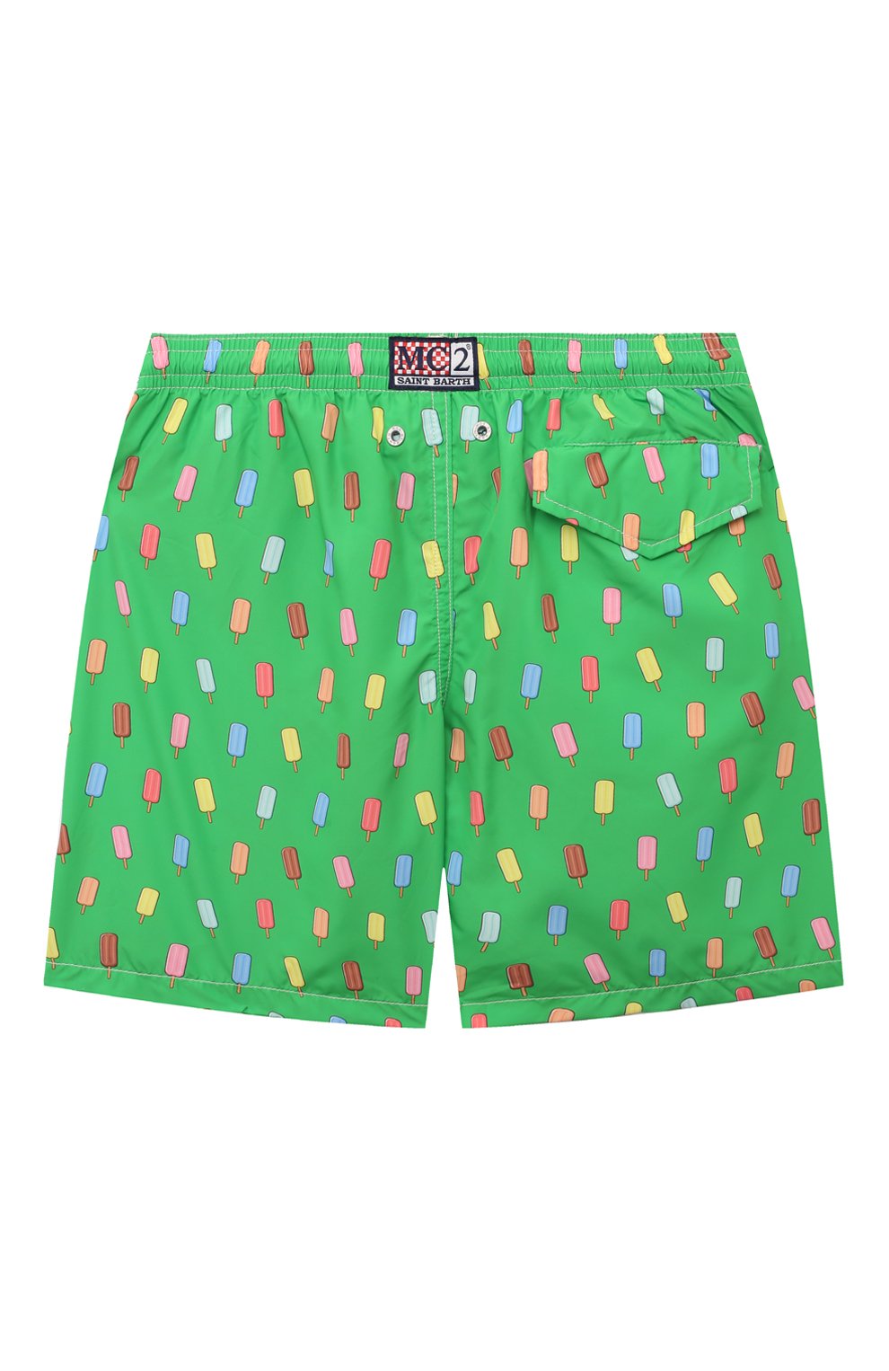Плавки-шорты MC2 SAINT BARTH зеленого цвета по цене 9900 руб., арт. STBK JEAN LIGHTING/JEA0004, фото 2 Плавки-шорты MC2 SAINT BARTH, арт. STBK JEAN LIGHTING/JEA0004, фото 2