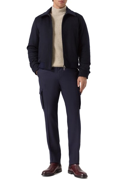 Шерстяные брюки-карго CORNELIANI, арт. 264L02-2618111, фото 2