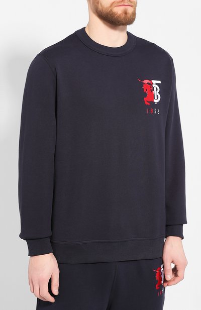 Хлопковый свитшот BURBERRY, арт. 8022310, фото 3