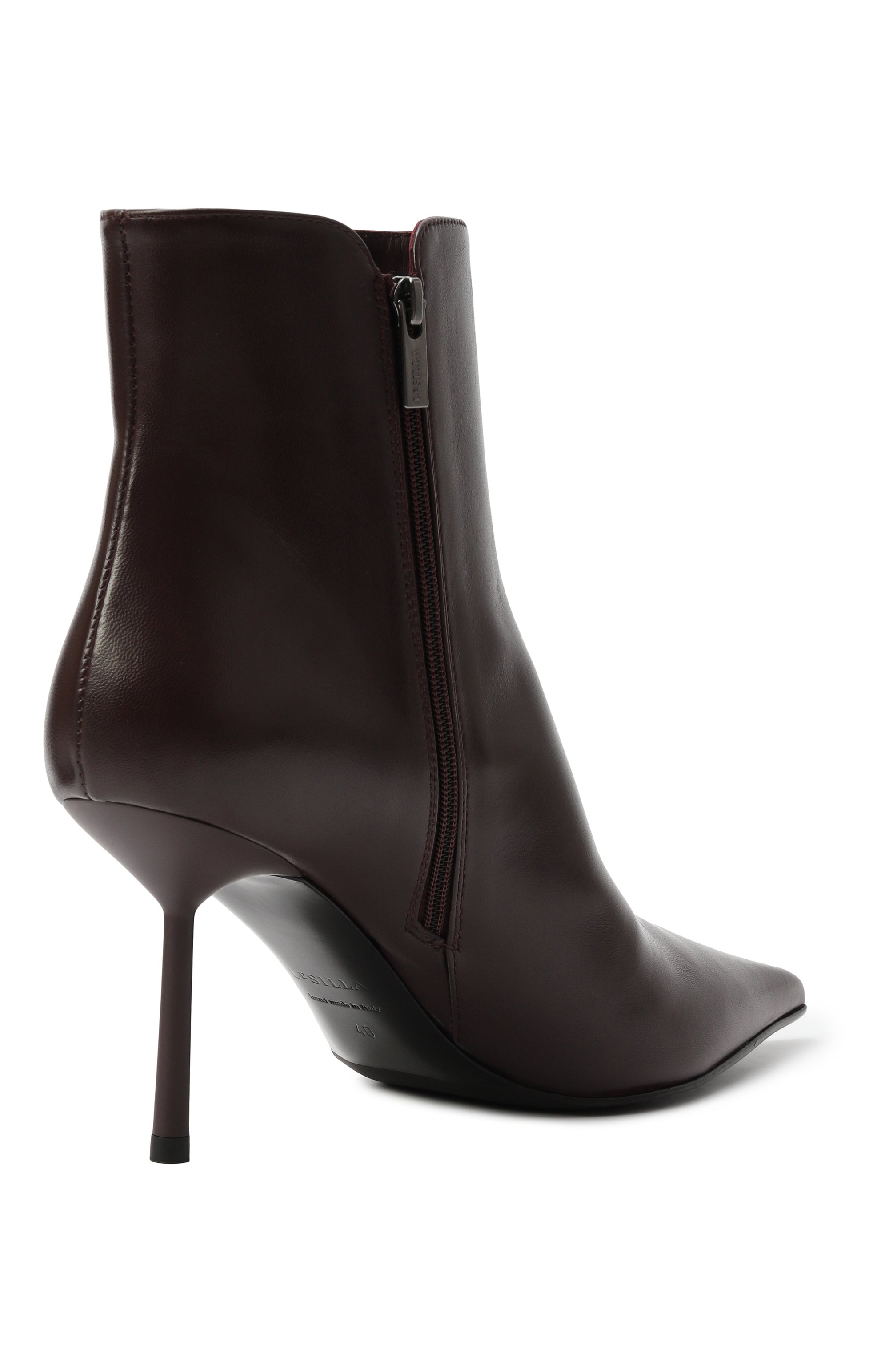 Кожаные ботильоны bella 80 LE SILLA, арт. 4217C080BMPPNEM, фото 5