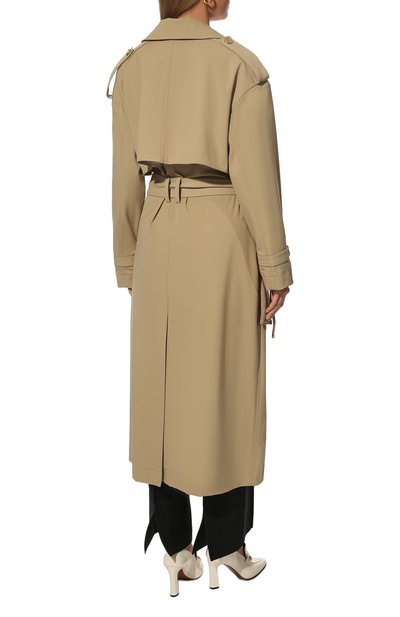 Тренч BALMAIN бежевого цвета по цене 262500 руб., арт. XF1TL030/XB63, фото 4 Тренч BALMAIN, арт. XF1TL030/XB63, фото 4