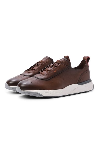 Мужские кожаные кроссовки innova SANTONI, арт. MBIG22073BGRTEVU