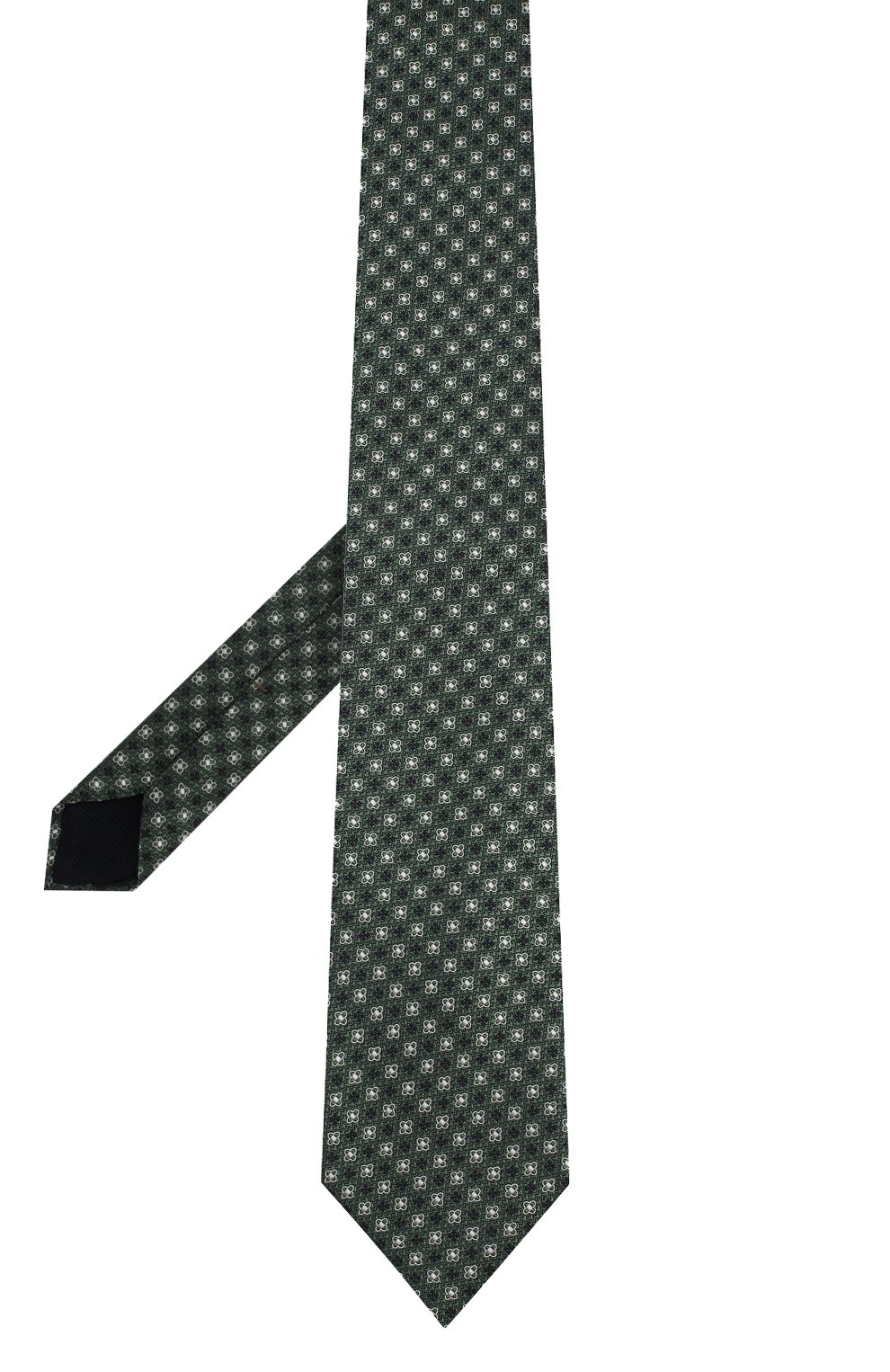 Шелковый галстук CORNELIANI зеленого цвета по цене 13050 руб., арт. 85U302-0120371/00, фото 2 Шелковый галстук CORNELIANI, арт. 85U302-0120371/00, фото 2
