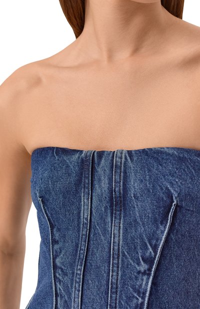 Джинсовый топ-корсет lara AGOLDE, арт. A74031254, фото 5