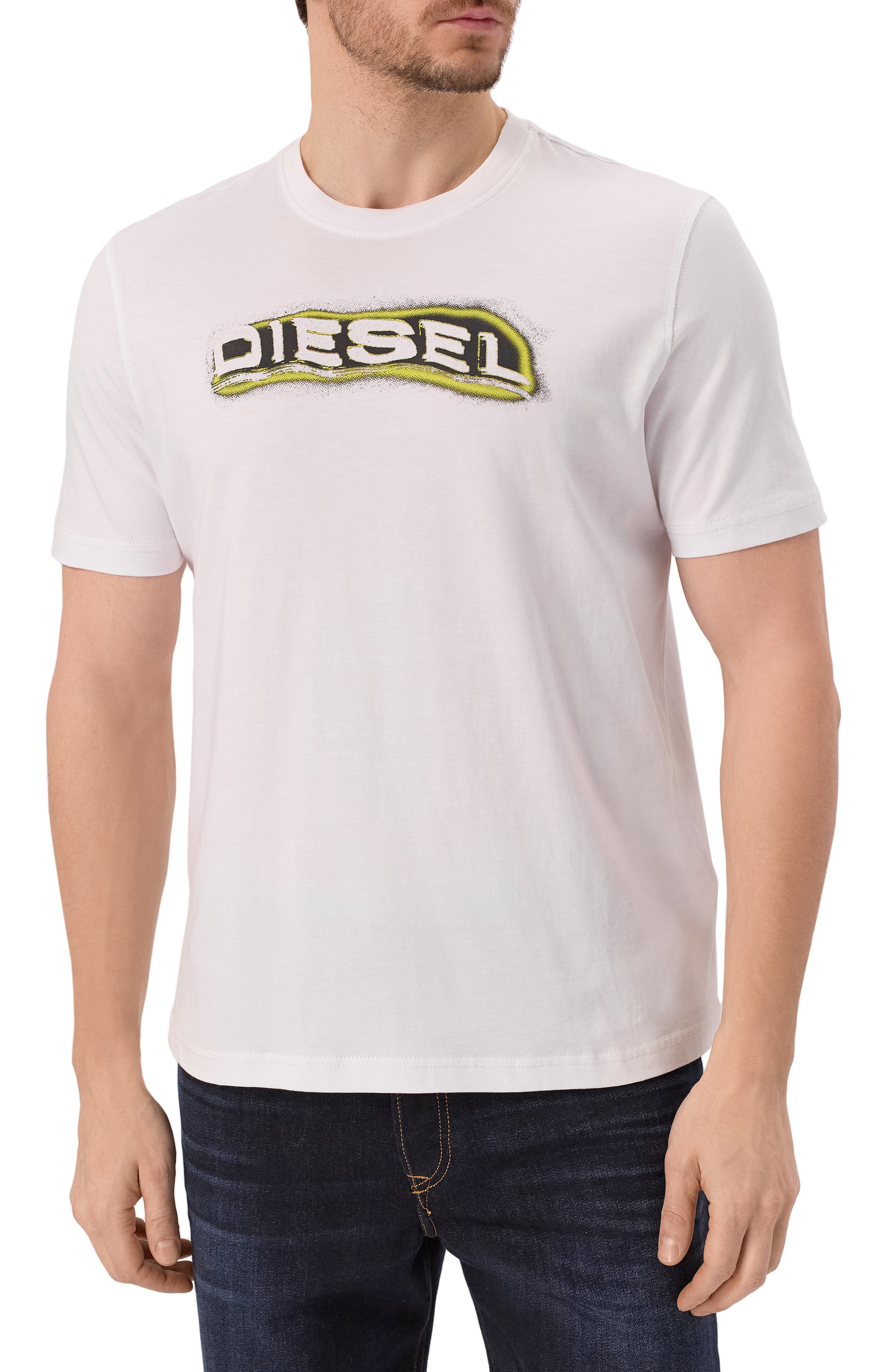 Хлопковая футболка DIESEL, арт. A16397/0GRAI, фото 3