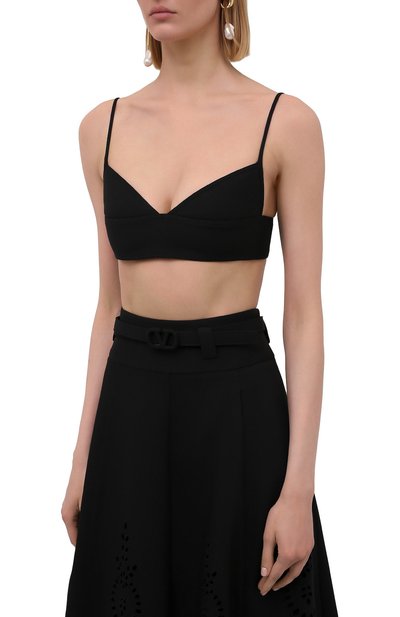 Бра-топ из шерсти и шелка VALENTINO, арт. WB3AE6261CF, фото 3