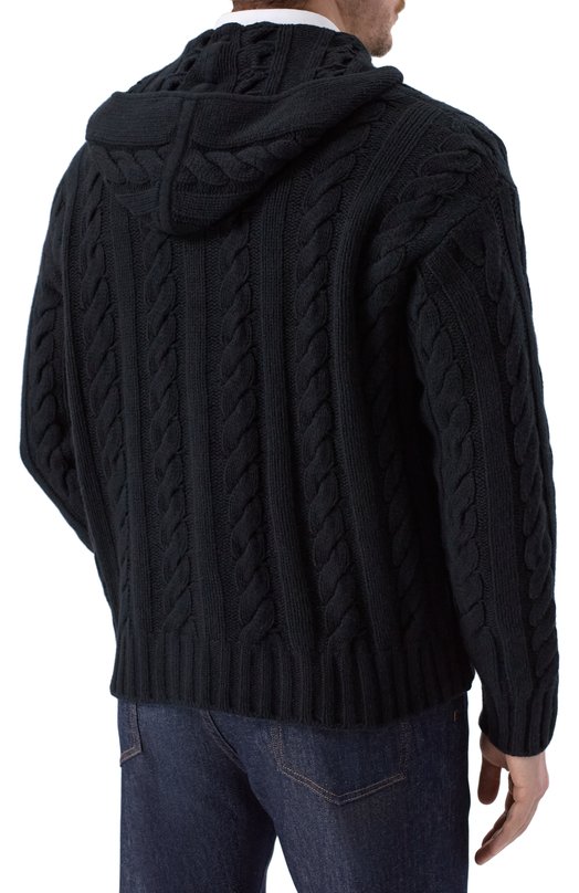 Кардиган из шерсти и кашемира MVST MUM15 Чёрный  MUM15 Фото 4