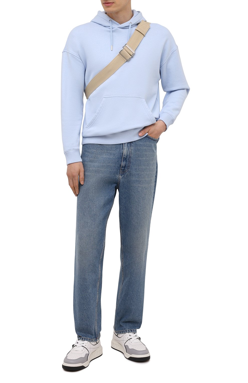 Кожаные кеды one stud VALENTINO белого цвета по цене 86650 руб., арт. WY2S0E71/NWN, фото 2 Кожаные кеды one stud VALENTINO, арт. WY2S0E71/NWN, фото 2