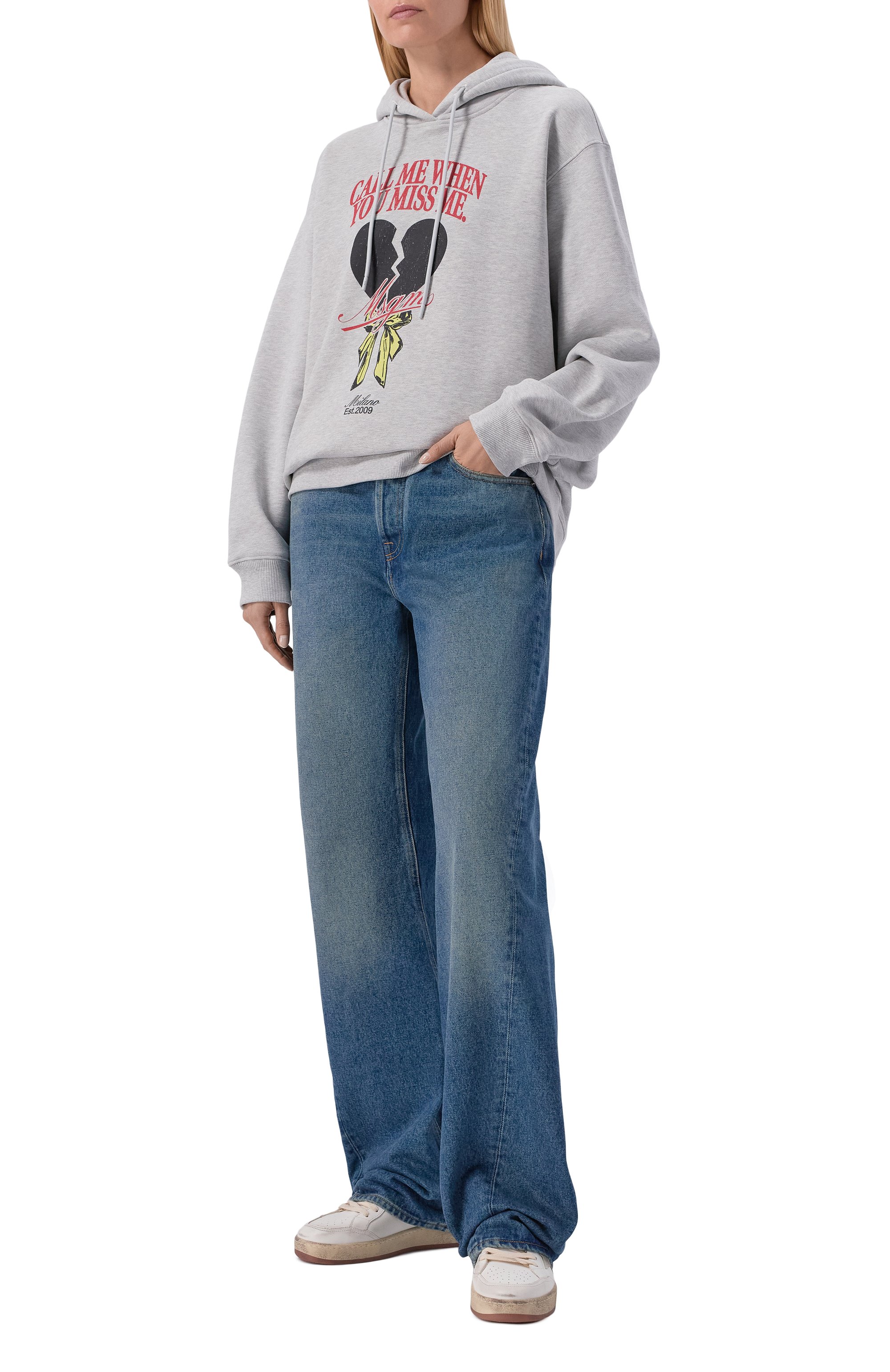 Хлопковое худи MSGM, арт. 4042MDM96 267004/267004, фото 2