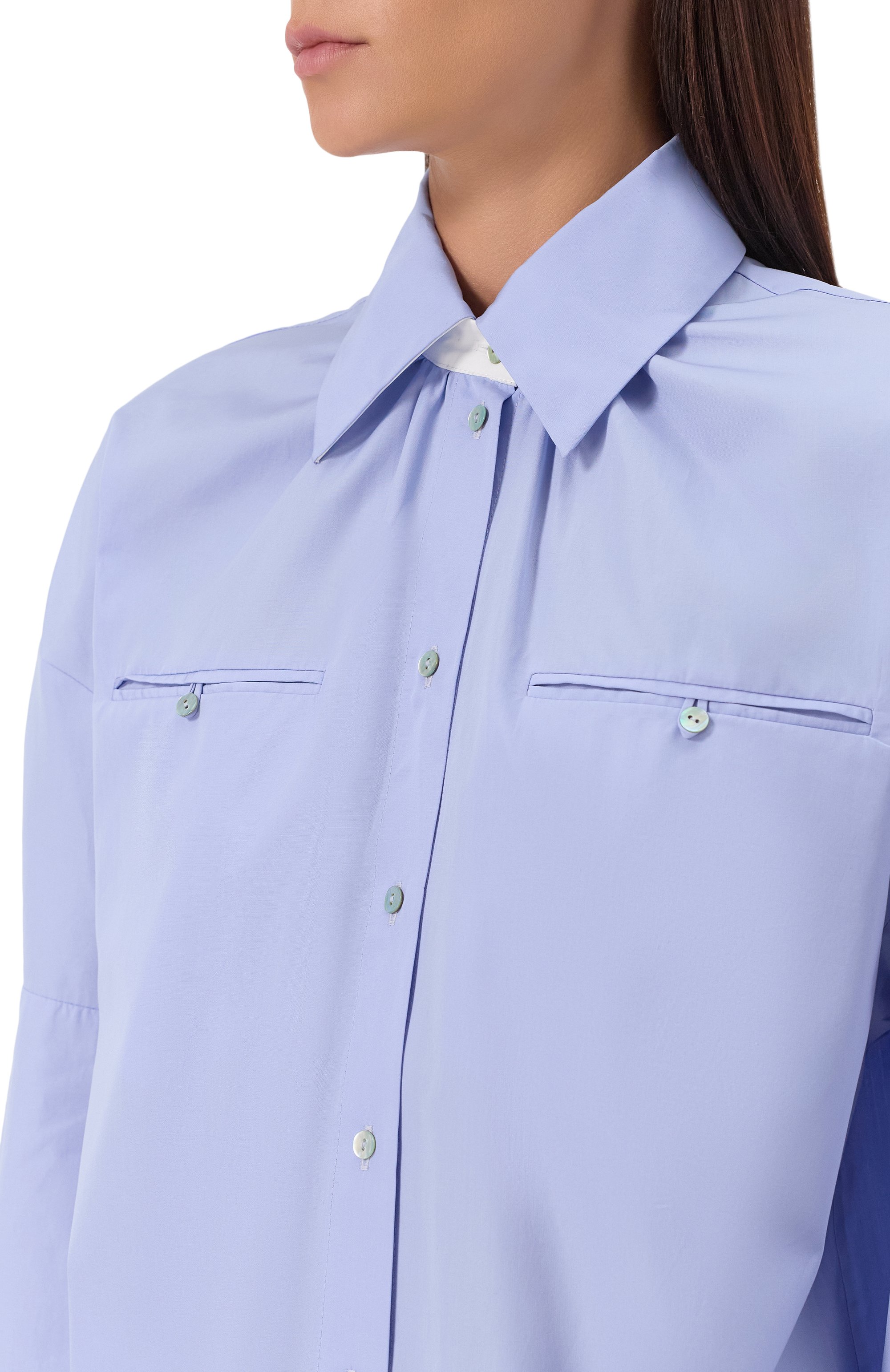 Хлопковая рубашка FREEAGE, арт. WS25.BL015.1080.401, фото 5