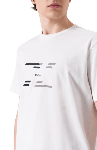 Хлопковая футболка BOSS GREEN, арт. 50530997, фото 5