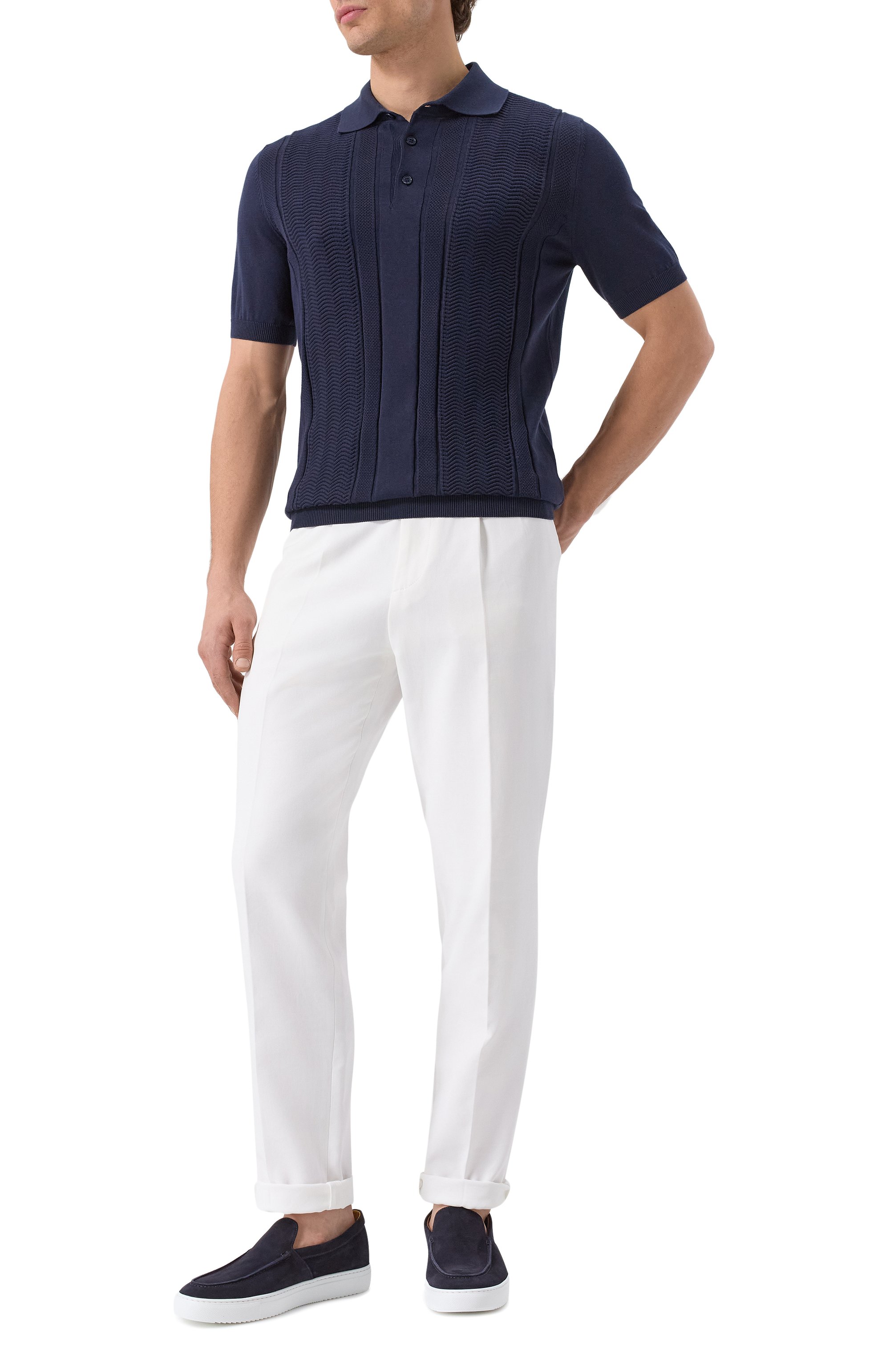 Хлопковое поло BRUNELLO CUCINELLI, арт. M29203305, фото 2