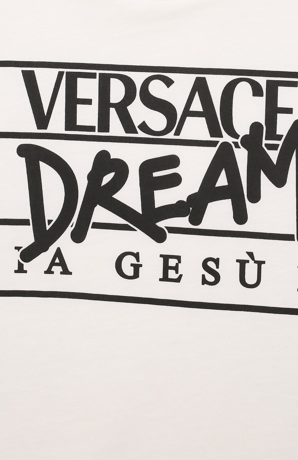 Хлопковая футболка VERSACE белого цвета по цене 16200 руб., арт. 1000239/1A03627/4A-6A, фото 3 Хлопковая футболка VERSACE, арт. 1000239/1A03627/4A-6A, фото 3