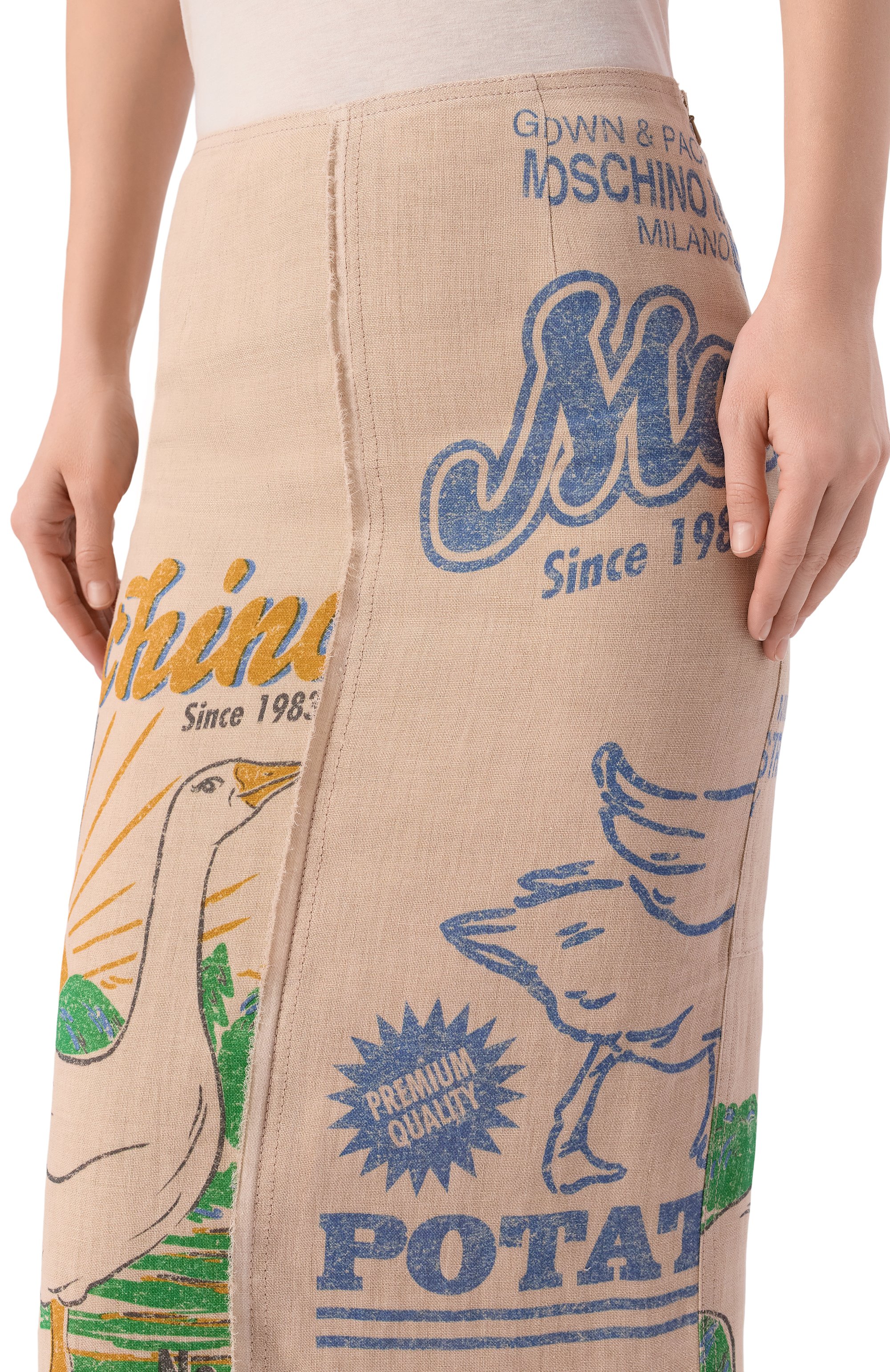 Льняная юбка MOSCHINO, арт. A0117/0421, фото 5