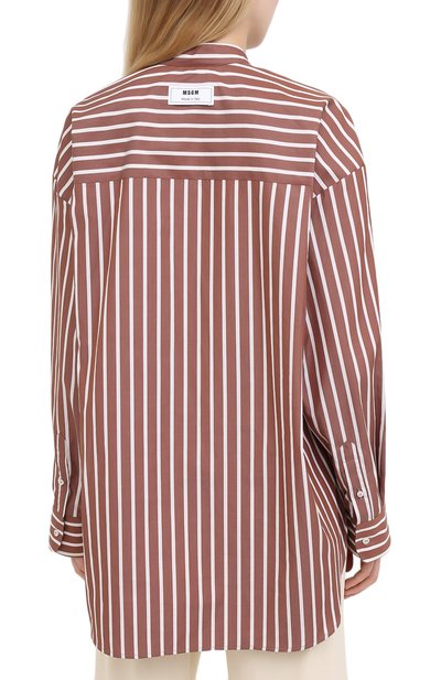 Хлопковая рубашка MSGM, арт. 2943MDE02 207602, фото 4