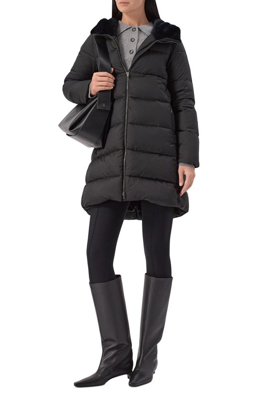 Пуховик Herno PI001948D/12414Z Чёрный  PI001948D/12414Z Фото 2